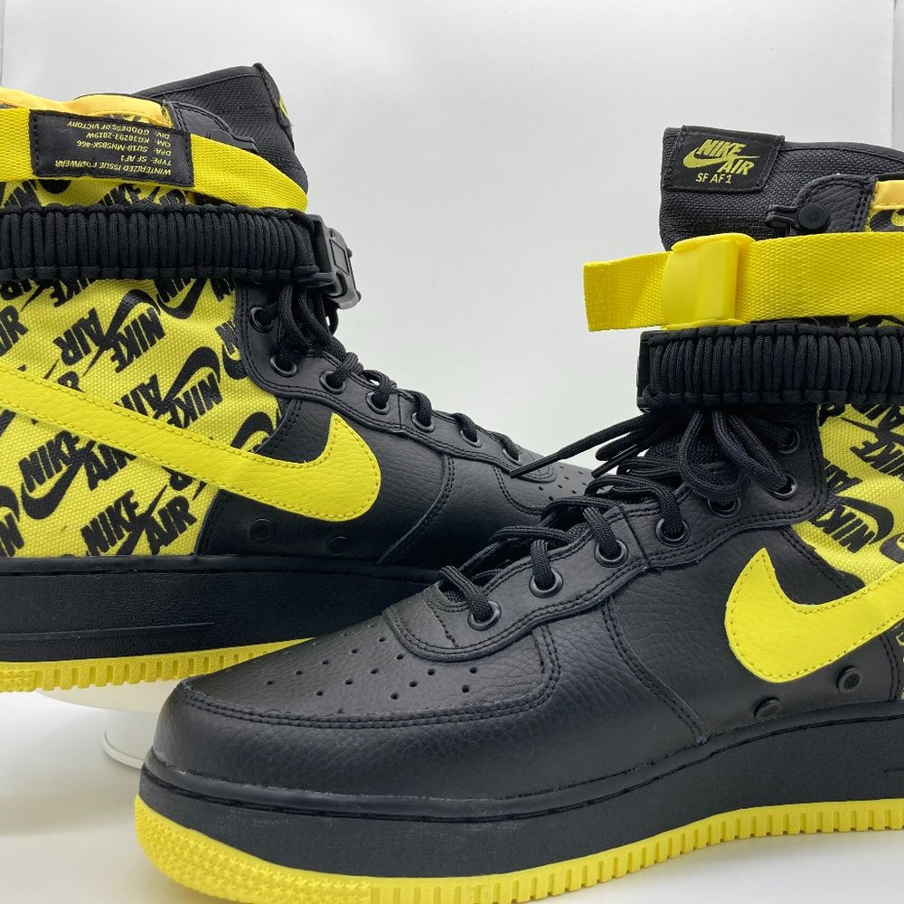 Nike air SF Air Force 1 high AR1955-001 dynamic yellow/black US 11.5